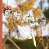Painted Boutique Glass Wind Chimes Creative Wind Bell Decoration Japanese Style Wind Chimes Scenic Area Crafts Wholesale Gift