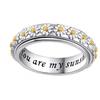 Woman Copper Daisy Rotating Ring Attractive and Anxiety Relief Ring for Woman Daily Matching