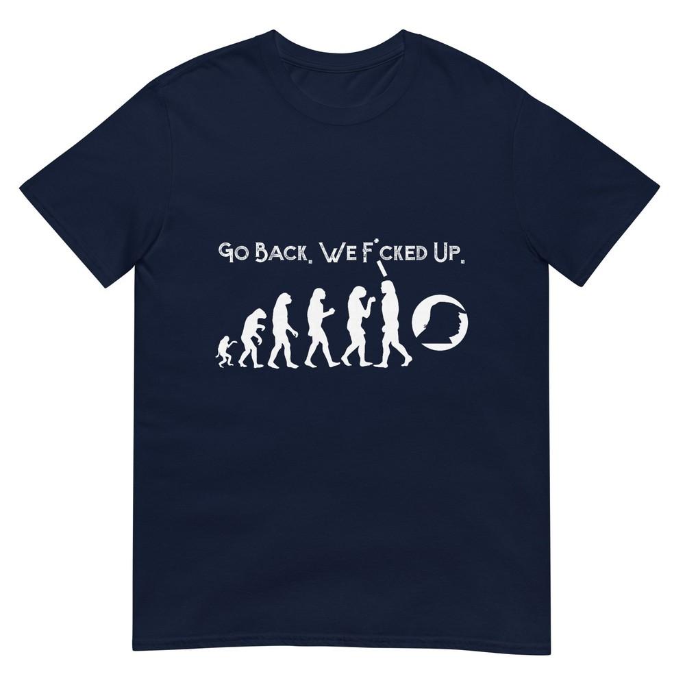 Funny Anti Trump TShirt Go Back Trump Evolution Tee TShirt