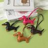 Leather Puppy Bag Pendant Dachshund Dog Pendant Cute Ruth Couple Keychain Car Pendant