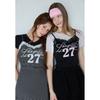Тонкая футболка с надписью LeTTering BusTier T es2oTh11