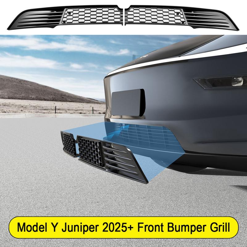 Для Tesla Model Y 2025 Запуск Решетка Внутреннего Вентиляционного Отверстия Juniper Нижняя Часть Бампера Сетчатый Фильтр от Насекомых Впускное Отверстие Пылезащитная Крышка Аксессуары