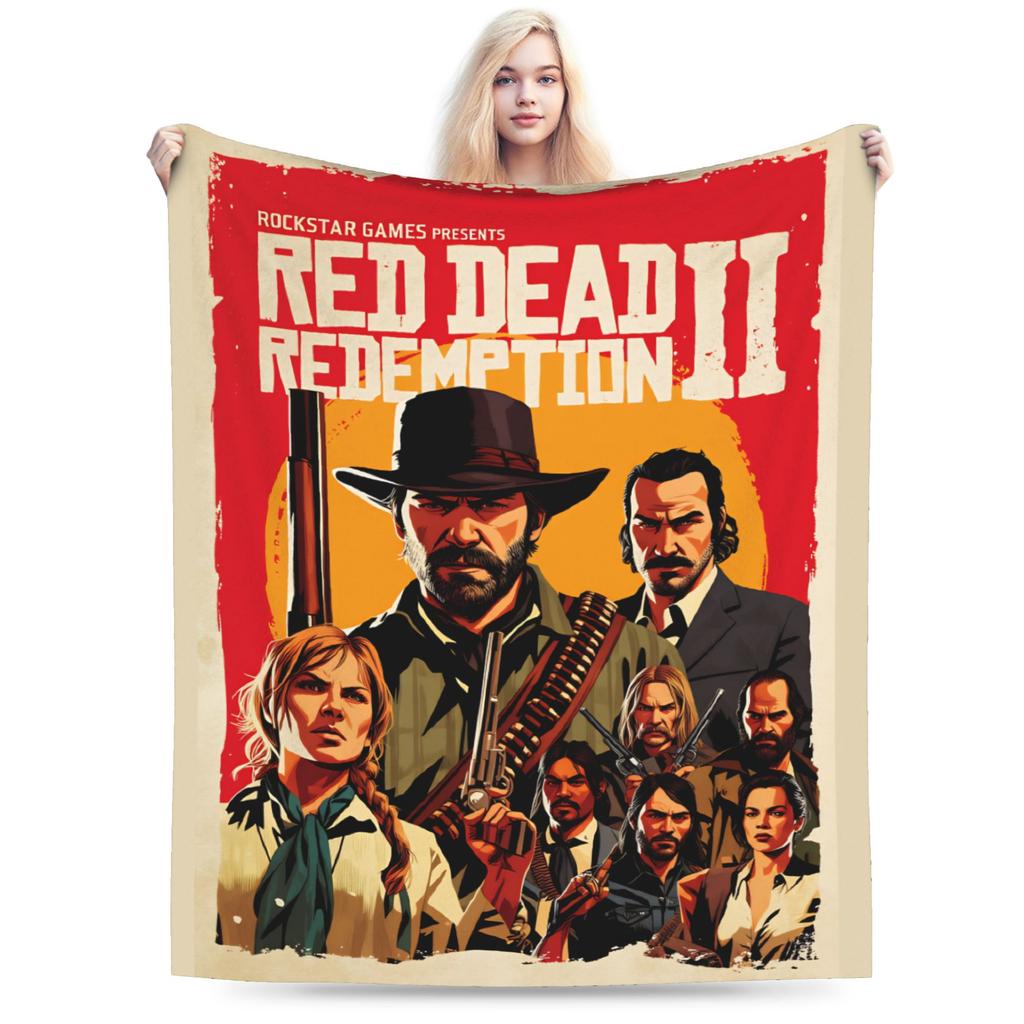 Артур Морган RDR Плюшевое одеяло Студенты Фланелевое постельное белье Пледы для декора дома Супер теплое Качественное покрывало