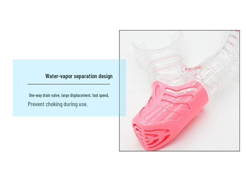 Snorkeling & Diving Set: Large Frame Silicone Mask and Snorkel for Men and Women