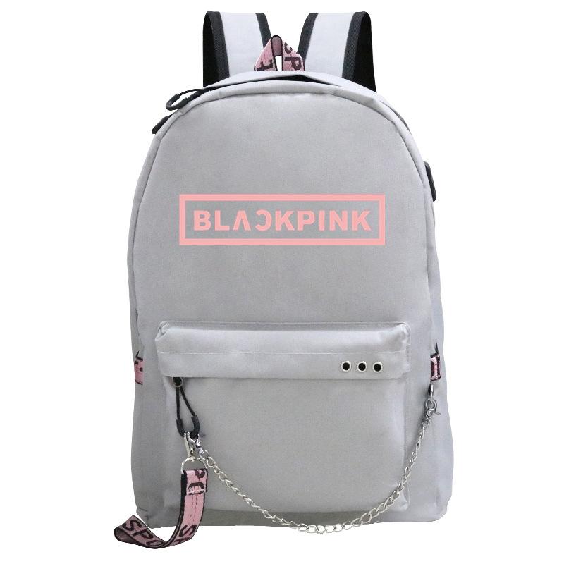 Рюкзак женской группы Blackpink для средней и старшей школы, повседневный, большой вместимости, школьный