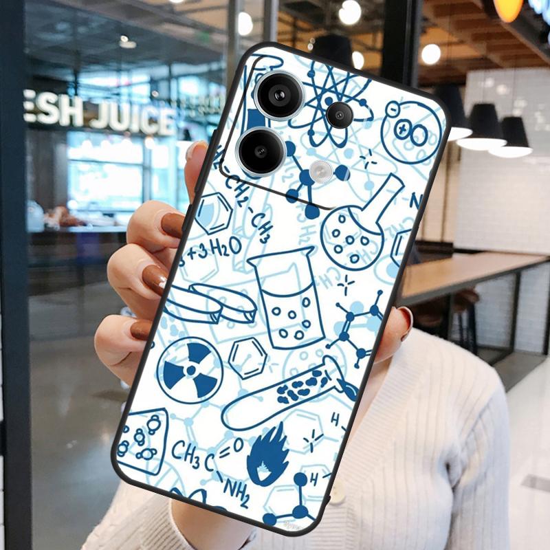 Чехол в научном стиле Химия для Xiaomi Redmi Note 14 Pro 10 11 12 13 15 Pro Plus Redmi 15 10C 12C 13C 14C 15C