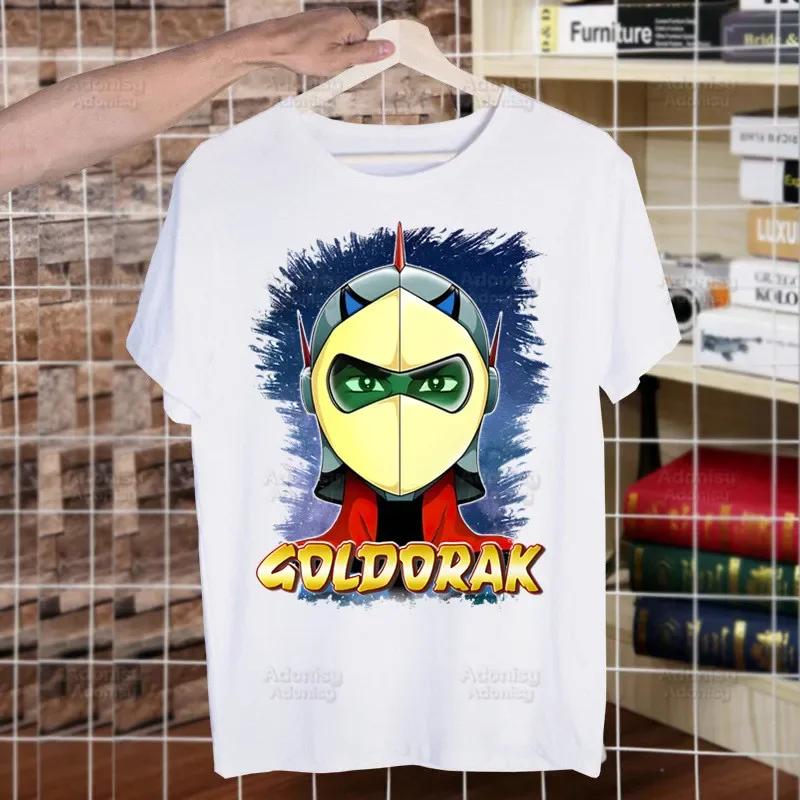Unisexga Goldorak Ufo Robo Anime T-shirts Funny Hip Hop Summer Wo Unisex Unisex Mazinger Grendizer Tshirts Ulzzang Harajuku T-Shirt Shirt Shirt