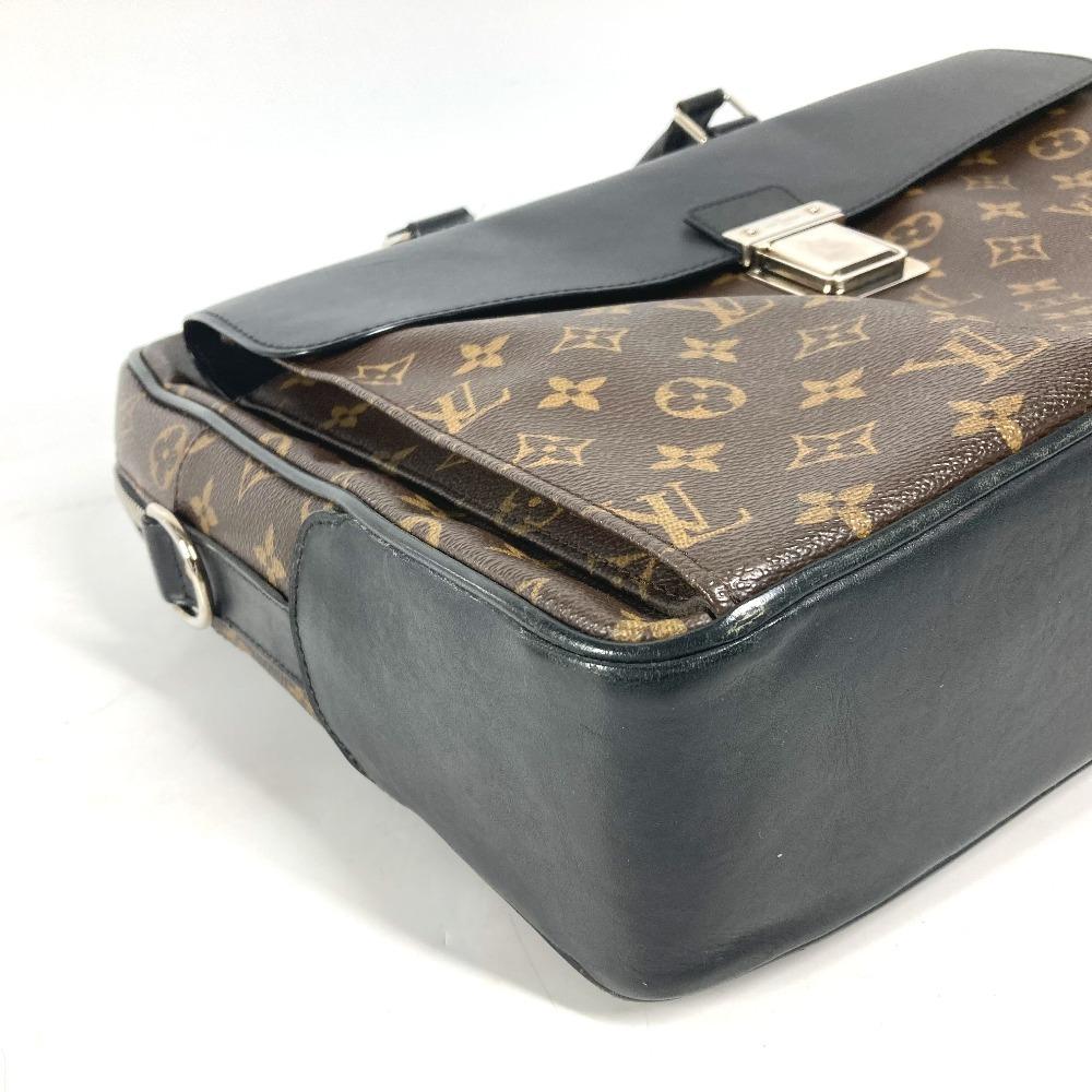 Louis Vuitton M56719 MonogramMacassar Soft Briefcase 2WAY Hand Bag Document Bag
