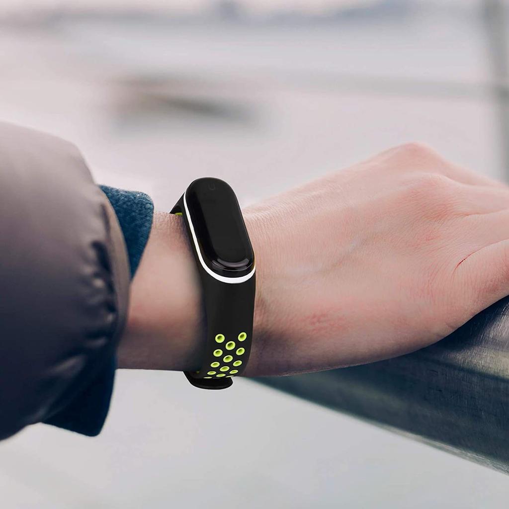 Дышащий ремешок для смарт-часов Mi Band 3 4, браслет M3, замена