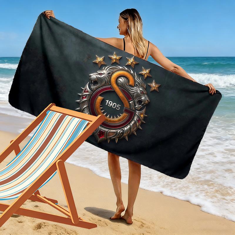 Galatasaray3 Print Beach Towel, Large Soft Quick Dry Towel for Beach Camping Swimming