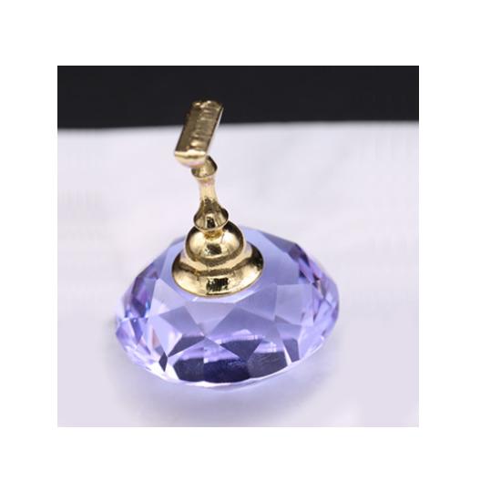 1Pc Magnetic Showing Shelf Nail Art Polish Holder Acrylic Crystal Practice Display Stand Alloy False Nail Tip DIY Manicure Tools