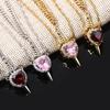 1PC Creative One Arrow Through Heart Couple Pendant Set Love Dagger Diamond Clavicle Chain Valentine's Day Gift Necklace