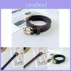 Elegant Black Pu Belt For Women Chic And Versatile For Dresses And Jeans