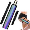 Summer Rave Fan Thigh Holster Rave Fan Holder Folding Hand Pouch Foldable Sleeves with Waist Belt for Thigh Party
