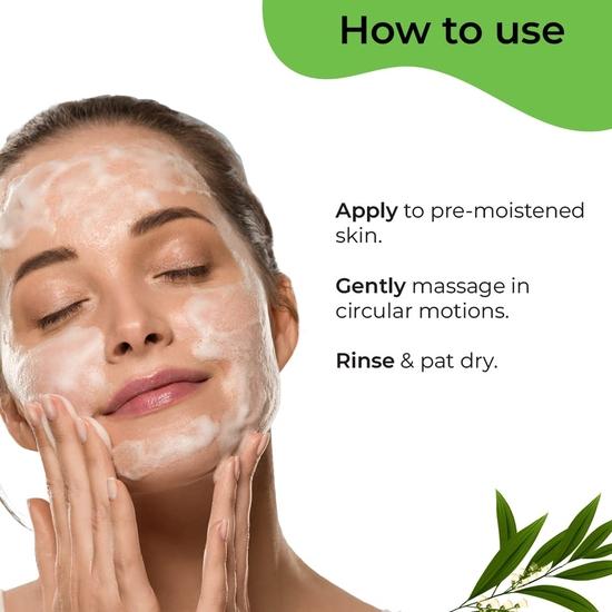 Pilgrim 1% Salicylic Acid Gel Face Wash 100 Ml | Tea Tree For Men & Women, for Oily Skin, Acne Prone Skin, Non Drying Cleanser for Face