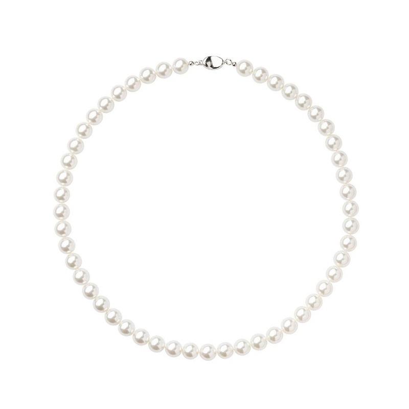 1 шт. Круглое, яркое, искусственное жемчужное ожерелье, французский узел, легкая роскошь, высококачественная цепочка для свитера