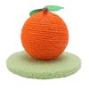 Orange Cat Scratching Post Interactive Cute Cat Scratcher with Scratching Board Multifunctional Cat