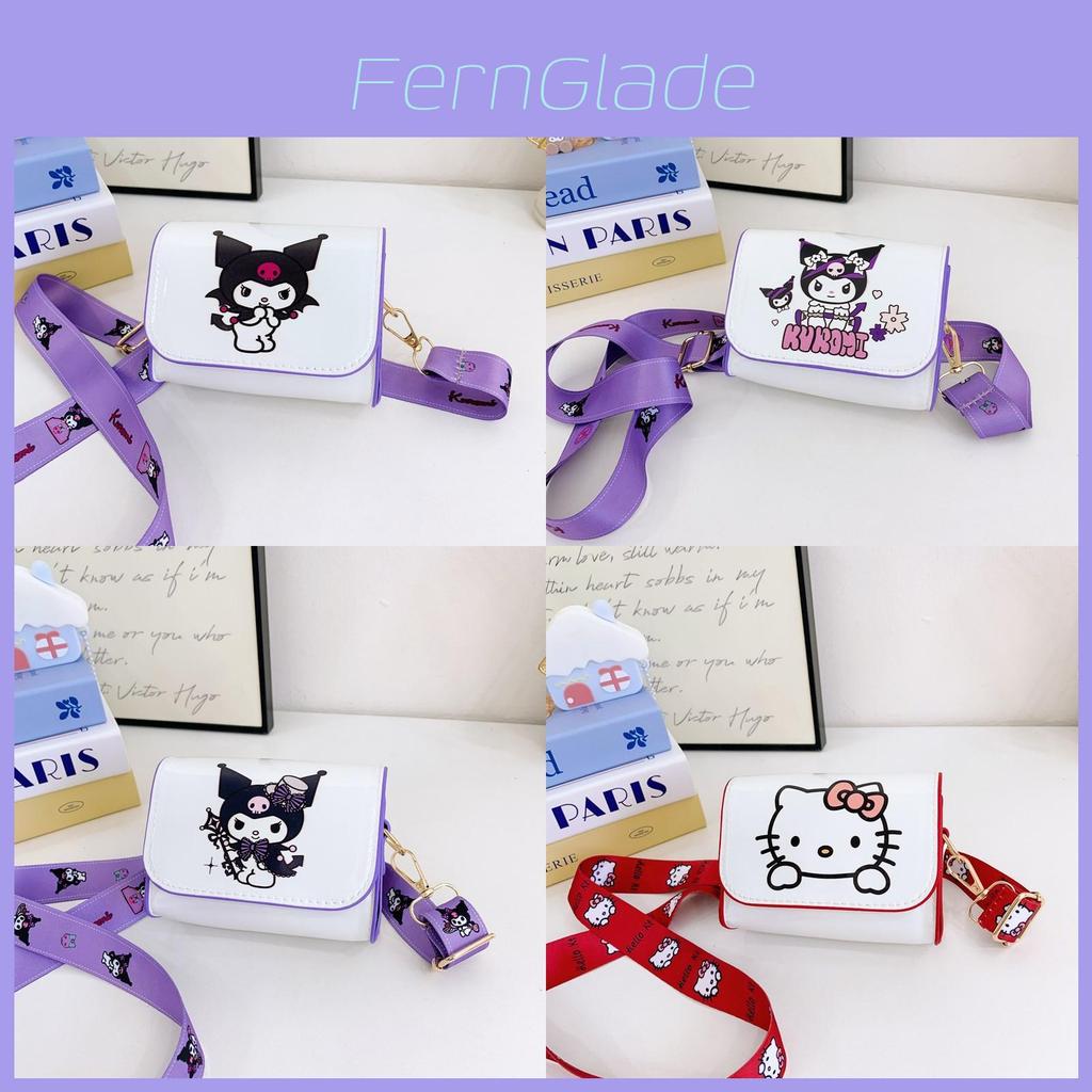 Мини-сумка через плечо Hello Kitty для девочек, из ПУ, легкая, с принтом животных, для детского сада
