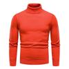 Men's Autumn And Winter Casual  Knitted Solid Color Decorative Pattern Sweater