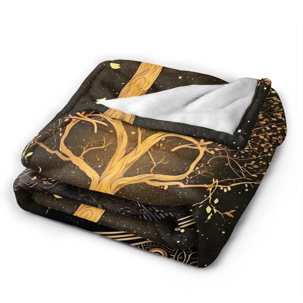 Оригинальное Дерево Л-Лорды Колец Фланелевое Одеяло Мягкие Прочные Покрывала для Спальни Тренд Покрывало Покрывало на Диван