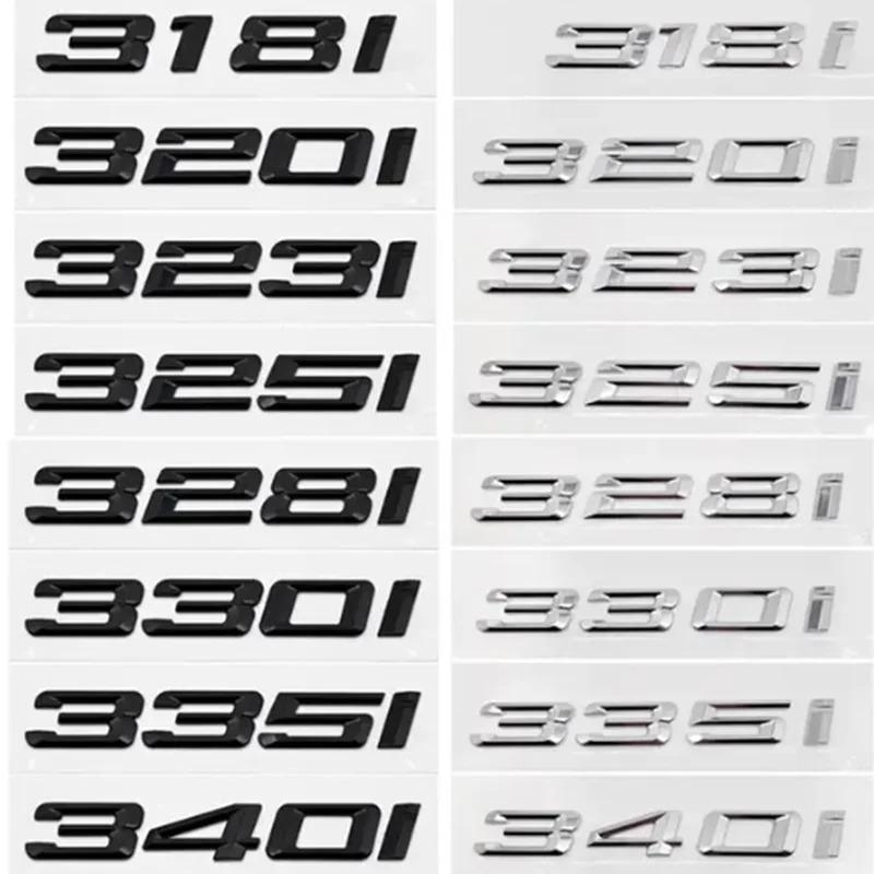 325i 330i 335i 316i 318i 320i Trunk Boot Emblem Letter Badges Car Logo For BMW 3-series F30 F31 F34 E90 E46 Chrome Silver Black uo2