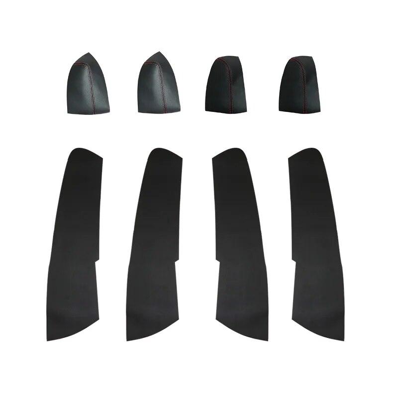 Мягкий кожаный чехол на дверной подлокотник для Subaru Forester 2008 2009 2010 2011 2012, автомобильный Стайлинг, дверной подлокотник, панель, кожная отделка