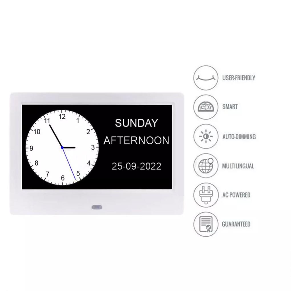 Electronic Desk With Clock Decoration LED For Elderly With Reminders Clock Led Alarm For Memory Loss Electronic