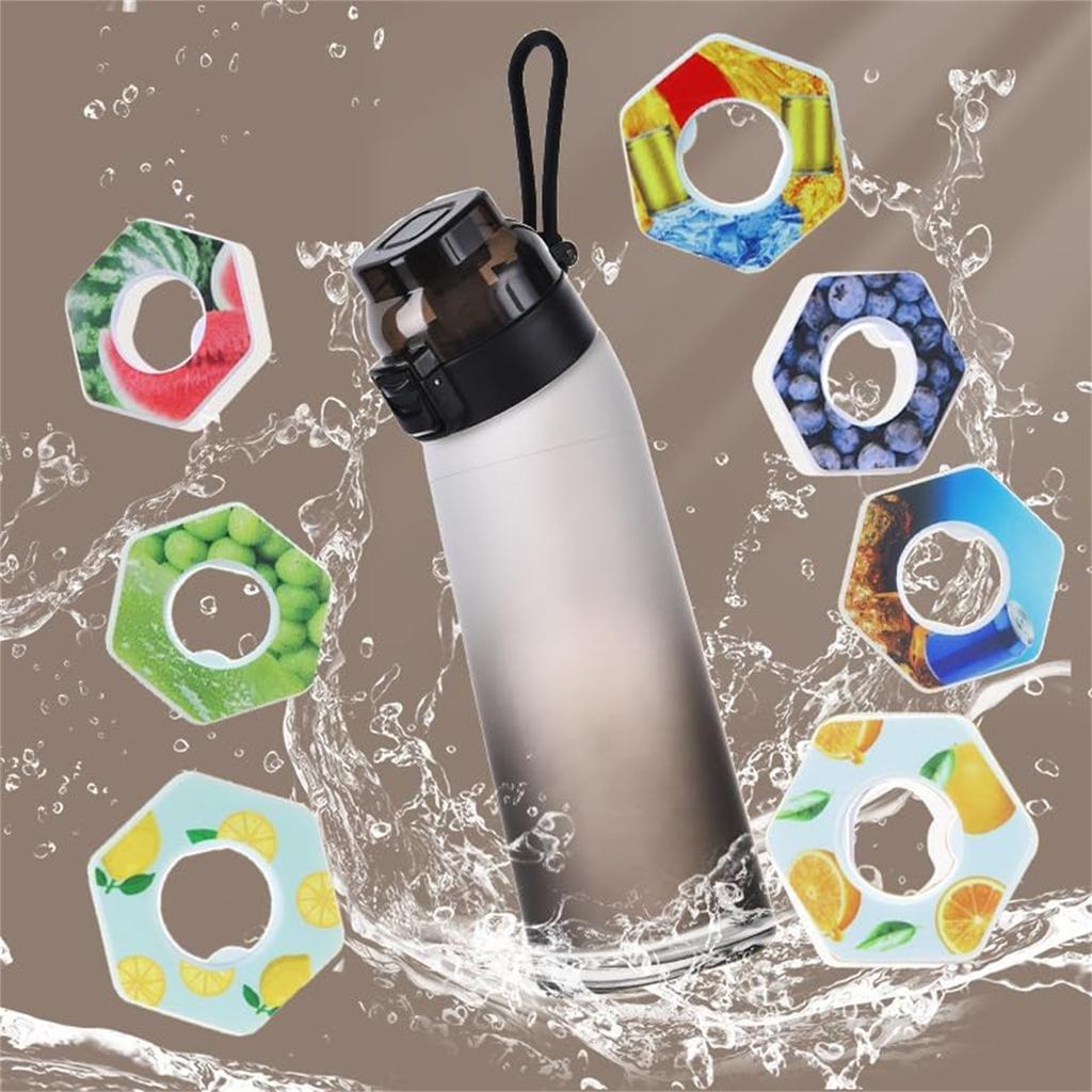 Бутылка 700 мл, обновленный набор бутылок для воды с соломинкой из 7 капсул, бутылка для воды на открытом воздухе