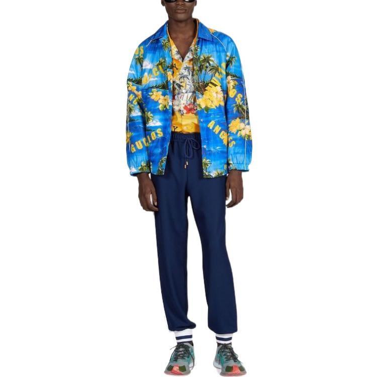 Gucci SS22 Трикотажные спортивные штаны мужские синие 692778-XJD7N-4622
