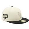 New Era 59FIFTY Los Angeles Dodgers ONSPOTZ LA Размер 7 59Fifty Вверх ногами Боковая MLB Los Angeles Dodgers Кепка, Эксклюзив, Хром/Черный, 2, 1/2, Нашивка,