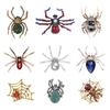 Vintage Creative Insect Spider Brooch Fashion Alloy Clothes Collar Brooch Holiday Accessories