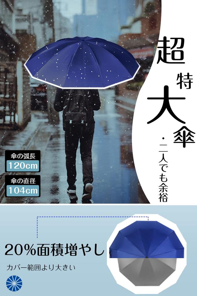 Nadas Folding Umbrella Extra Large 12 Reverse Folding Large Folding Automatic Typhoon Rainy Season Water For Both Sunny and Rainy UV UV Big Storage