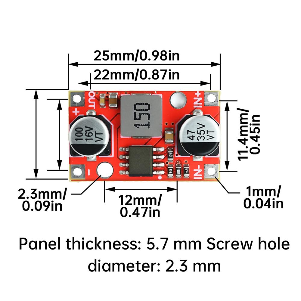 High Power DC-DC Step-Down Module 7-31V to 5V/12V 3.5A with Short-Circuit Protection Compact Voltage Converter