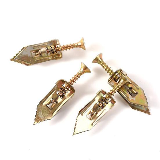 20/100 шт. самосверлящий анкерный винт, сверхмощный стальной расширительный винт без дрели, полка для телевизора, занавеска для шкафа, гипсокартон, набор металлических саморезов