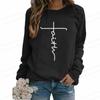 Jesus Christian Hoodie Women Fashion Sweatshirt O-Neck Long Sleeve Hoodie Cross Sweats Pullovers Autumn Winter Hoodies Gifts