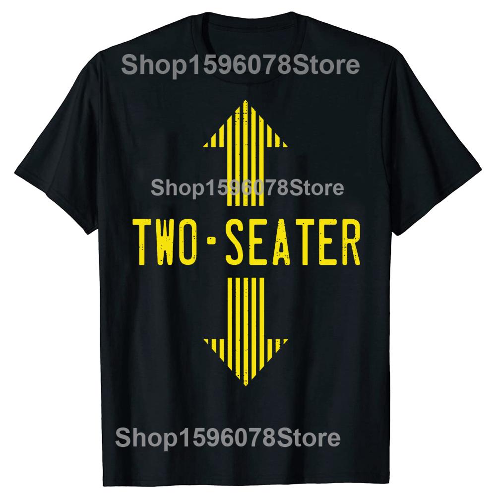 Two Seater Funny Adult Humor Dad Joke TShirt Summer Men Fashion T Shirts Cotton Short Sleeve Oversized Loose Tshirt Tops