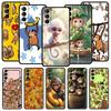 Чехол для телефона с рисунком обезьяны и банана для Samsung Galaxy S26 S25 S24 S23 S22 S20 S21 FE Ultra S25 Edge Plus 5G Мягкий ТПУ корпус Capas