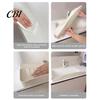 Water Retaining Plate Silicone Sink Splash Guard, No Drilling Easy Install Anti-Splash Barrier Heightening Design Stopper, for Kitchen And Bathroom