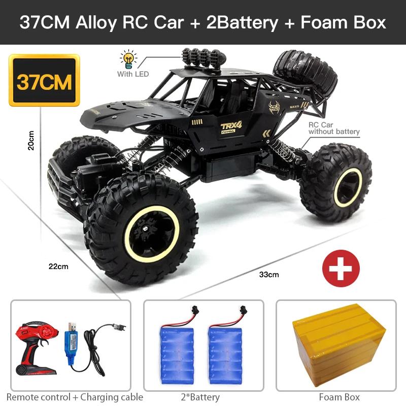 1:12/1:16 4WD Радиоуправляемая машина с светодиодными огнями 2.4G Пульт дистанционного управления Машинки Багги 4x4 Внедорожные Грузовики Игрушки для детей Подарки