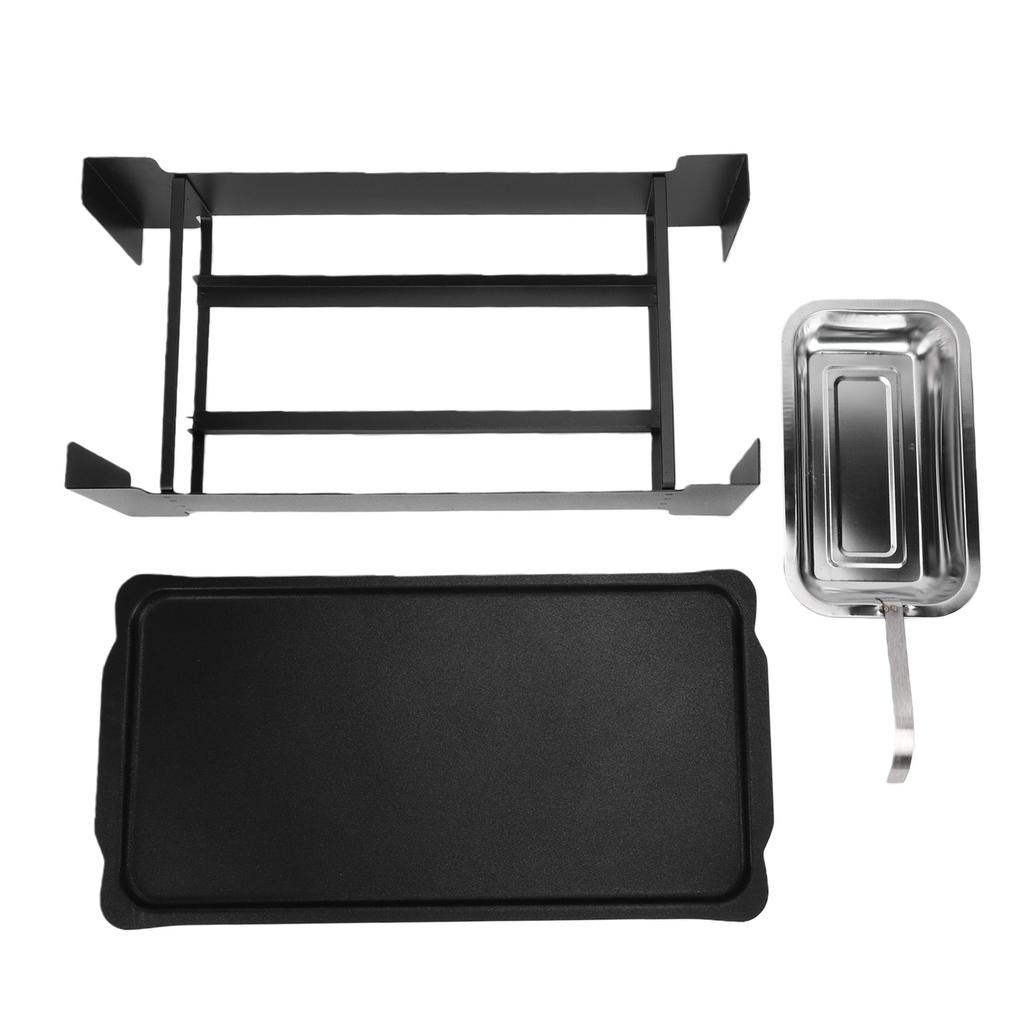 Portable Charcoal Grill Outdoor Barbecue Stove Camping Easy Clean Heatproof Food Grade Stainless Steel for Patio