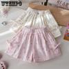 Summer Shorts Korean Casual Girls' Shorts Bow Star Print Summer Clothes Children's Shorts