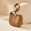 Mrs. Qiao Bag 2025 New Genuine Leather Bucket Bag for Women Autumn Winter Crossbody Bag Trendy Soft Leather Women's Shoulder Bag