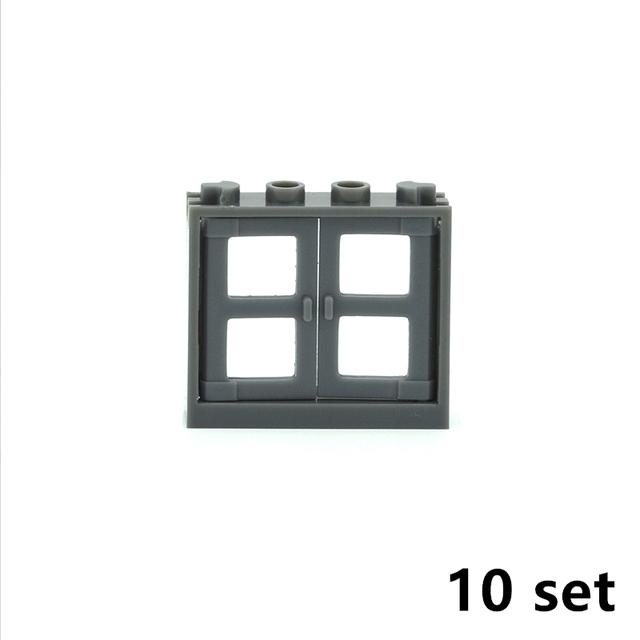 City Window Building Up Cubes Custom Build House Door Frame Glass Bricks Parts Fits 60594 60616 60621 60596 MOC Educational Tool Parts Fo