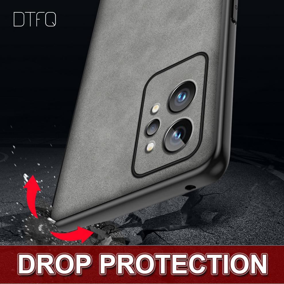 Чехол для Realme GT 2 Pro с кожаным узором, задняя крышка, чехол для Realme GT Neo 3 GT2, роскошный кожаный чехол для Realme GT Neo2
