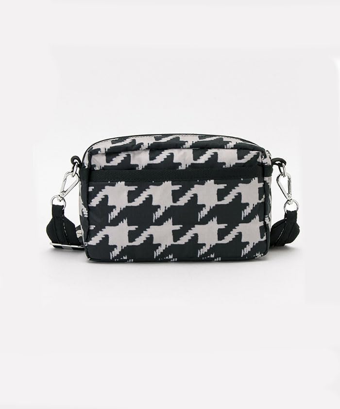 Официальная наплечная сумка PHONE Гусиная лапка [LeSportsac] E/W КРОССБОДИ/1596 Женская Черный/Бежевый