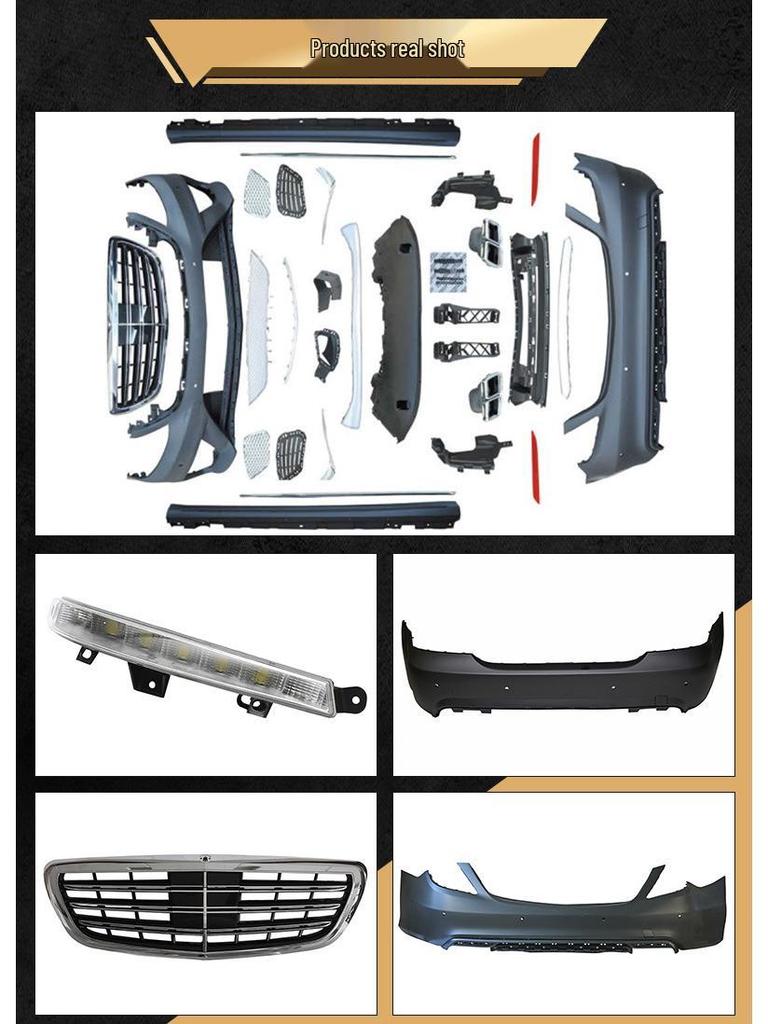 Modified AMG Large Body Kit Front Bumper Grille for S65 S63