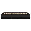 Bed Frame Black 140x190 cm Particleboard
