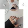 Стильное кольцо с неровной текстурой в корейском стиле для женщин с шикарным геометрическим дизайном