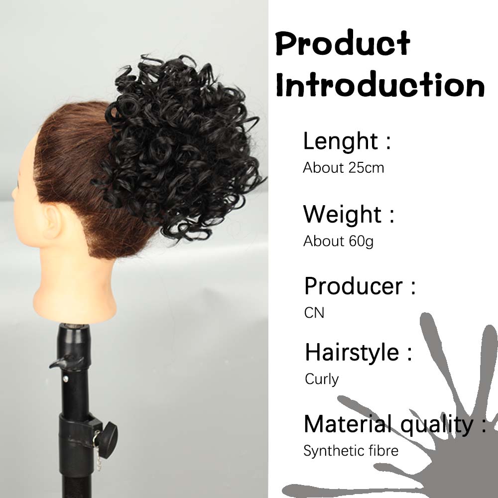 XINRAN Волосы Пучок Синтетический Эластичный Шнурок Свободная Волна Кудрявый Конский Хвост Наращивание Волос Беспорядочный Пучок Волосы Часть Для Женщин Ежедневное Использование