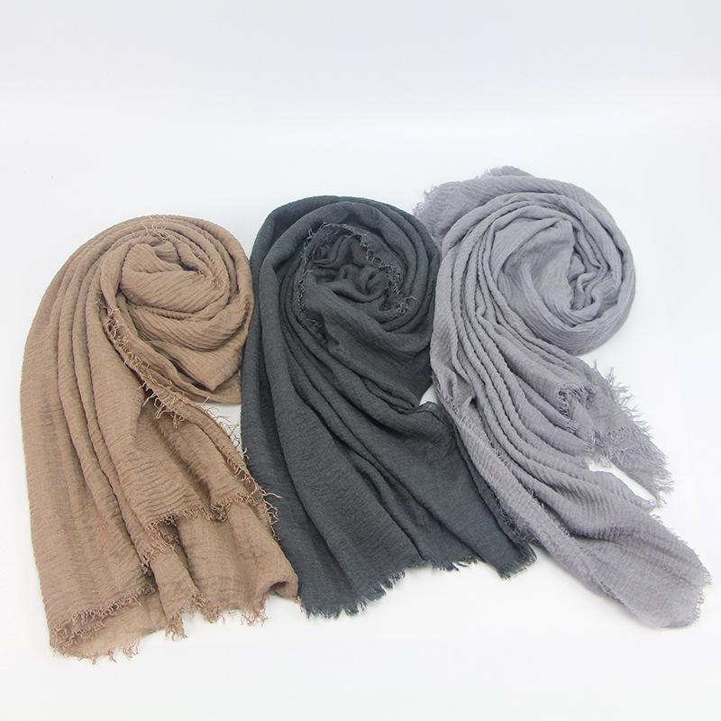 Women Cotton Autumn Wrap Shawl Scarf Spring Winter Soft Lady Hijab Wrap
